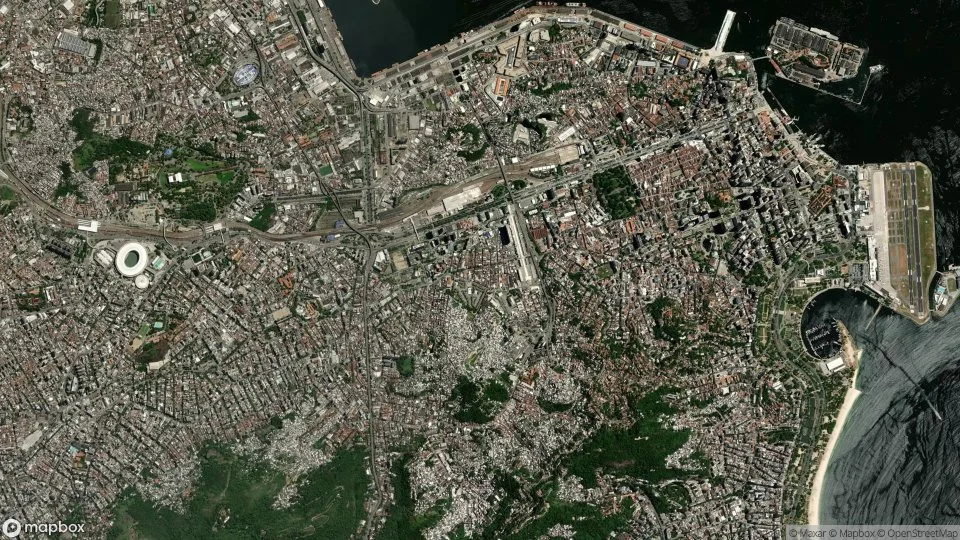 Vista aérea de Rio de Janeiro