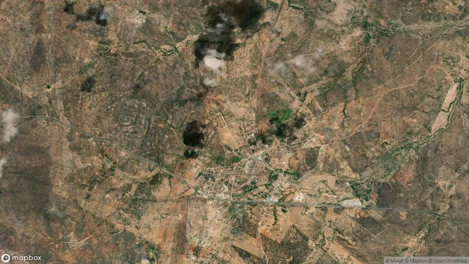 Imagem aérea de lajes
