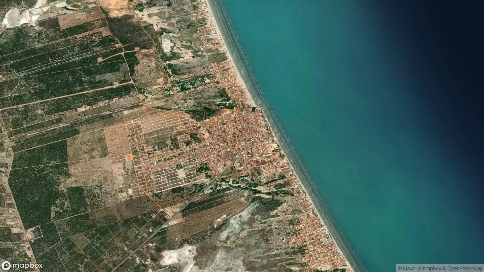 Imagem aérea de tibau