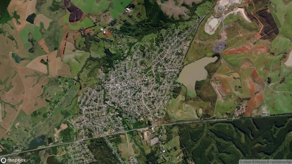 Imagem aérea de butia