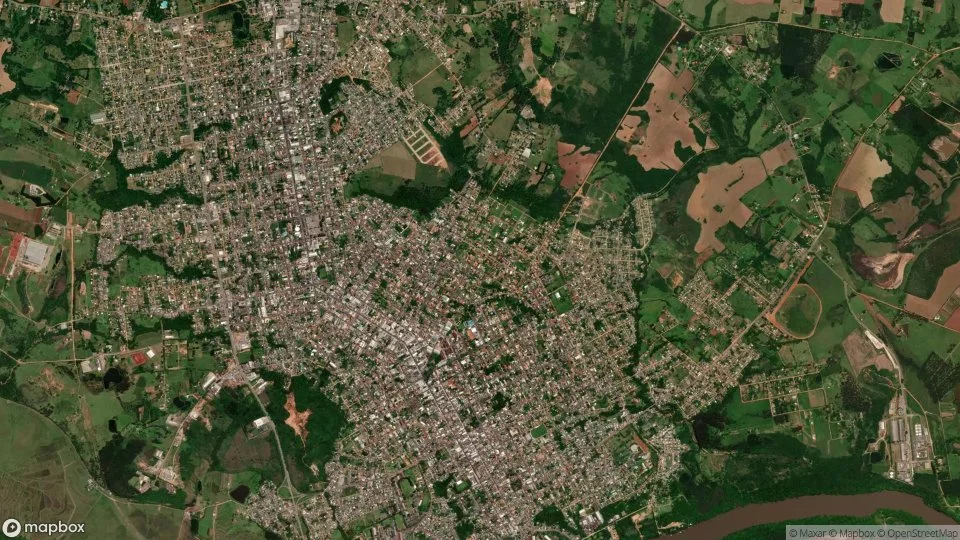 Vista aérea de Cachoeira do Sul