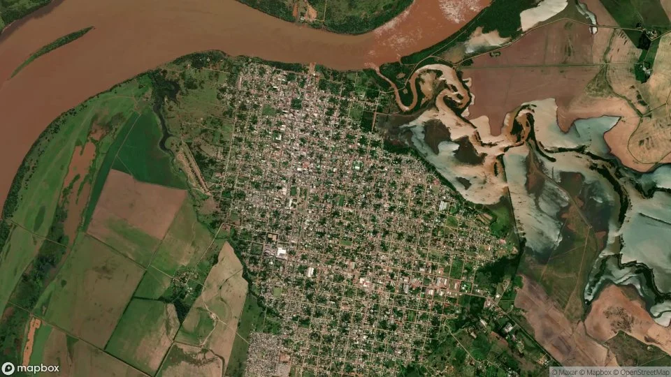 Imagem aérea de itaqui
