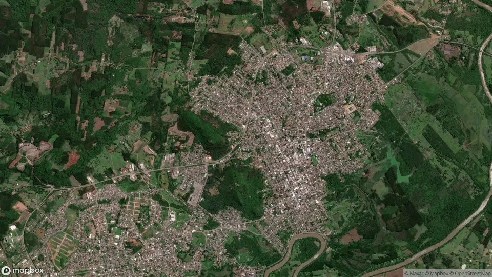 Imagem aérea de montenegro