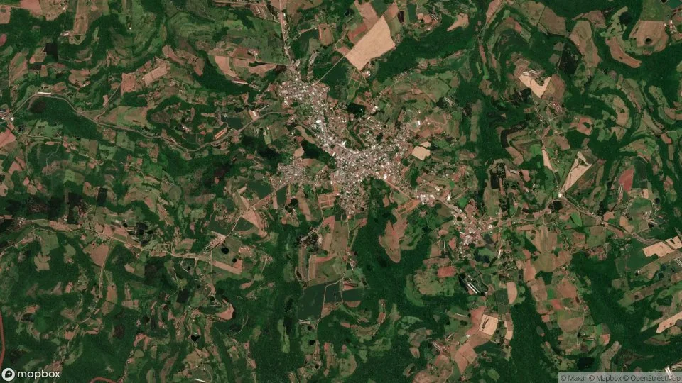 Imagem aérea de palmitinho