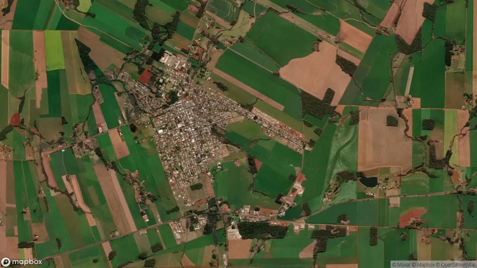 Imagem aérea de tapera