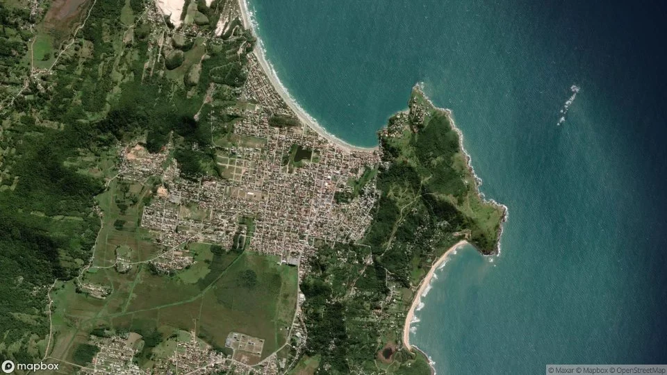 Imagem aérea de garopaba