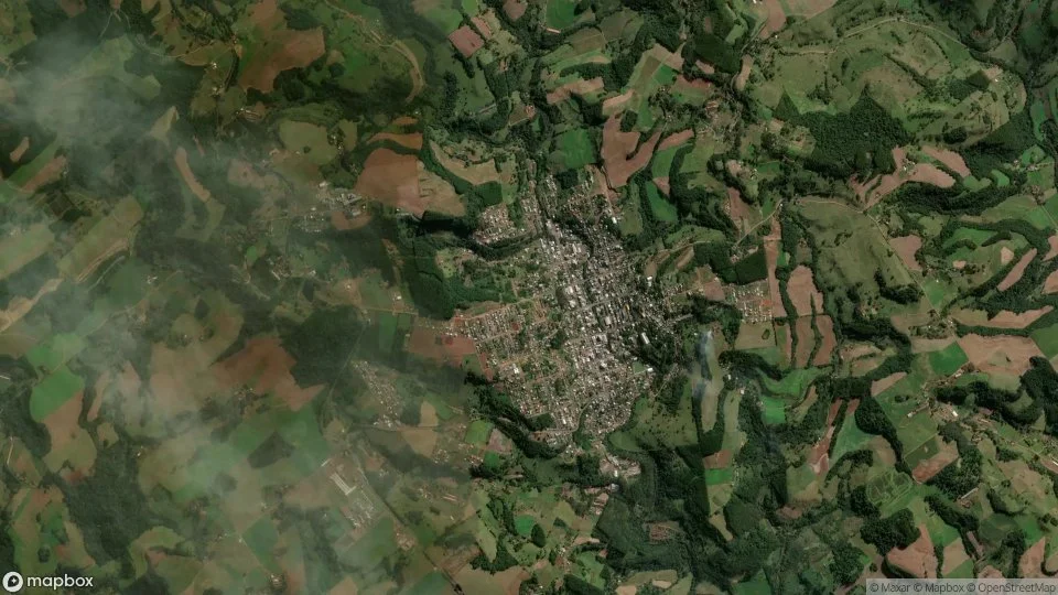 Imagem aérea de quilombo