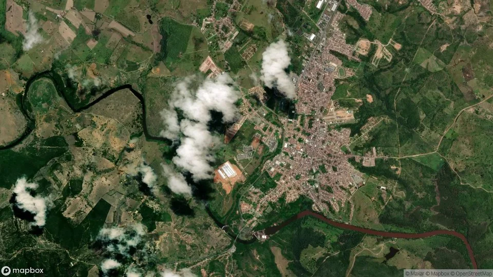 Imagem aérea de estancia