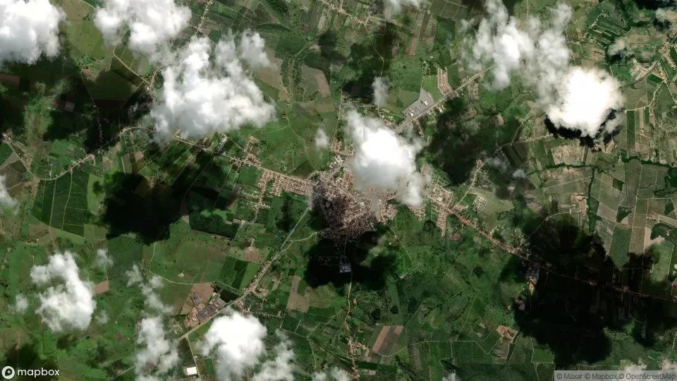 Imagem aérea de umbauba