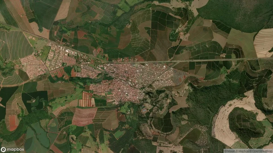Imagem aérea de altinopolis
