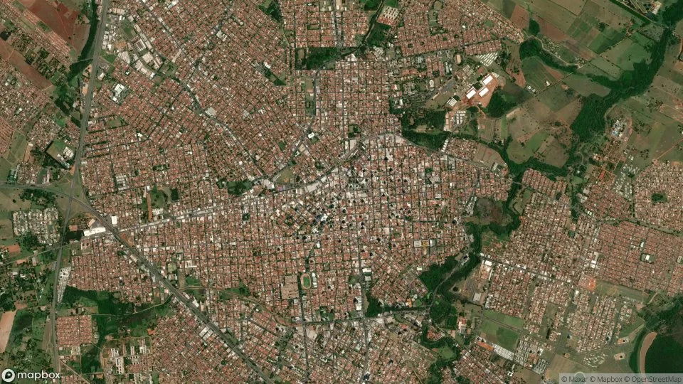 Imagem aérea de aracatuba