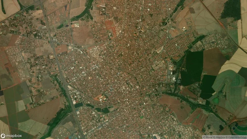 Imagem aérea de barretos