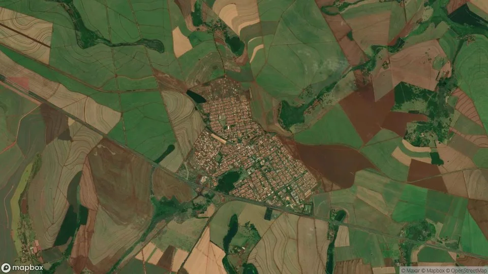 Imagem aérea de chavantes