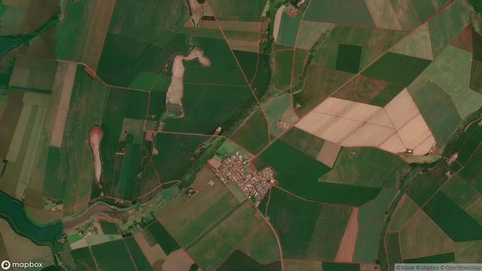 Imagem aérea de cruzalia