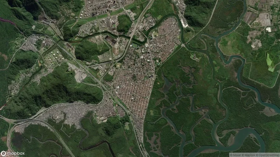 Imagem aérea de cubatao