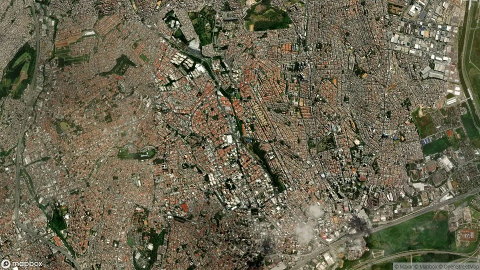 Imagem aérea de guarulhos