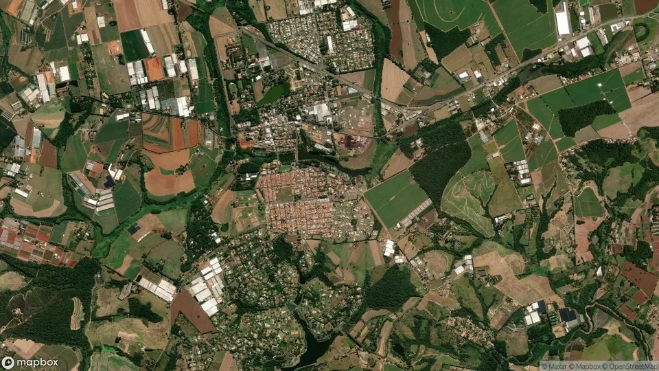 Imagem aérea de holambra