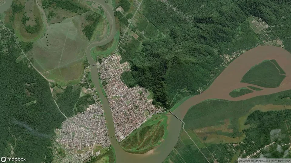 Imagem aérea de iguape