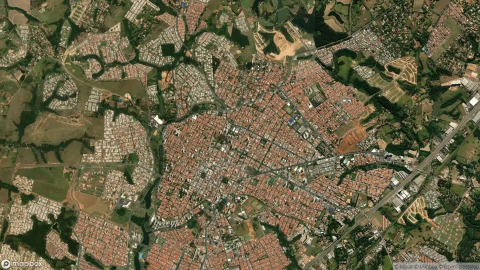 Imagem aérea de indaiatuba