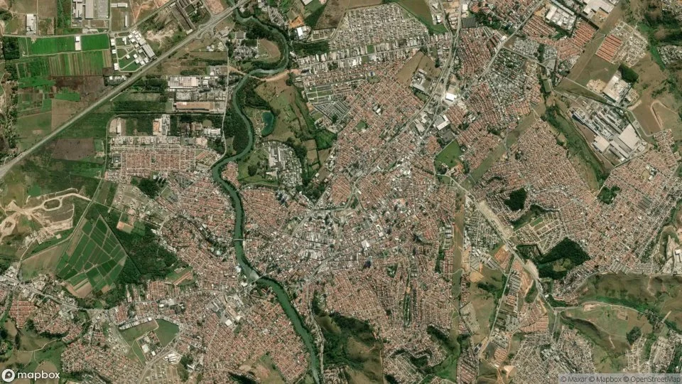 Imagem aérea de jacarei