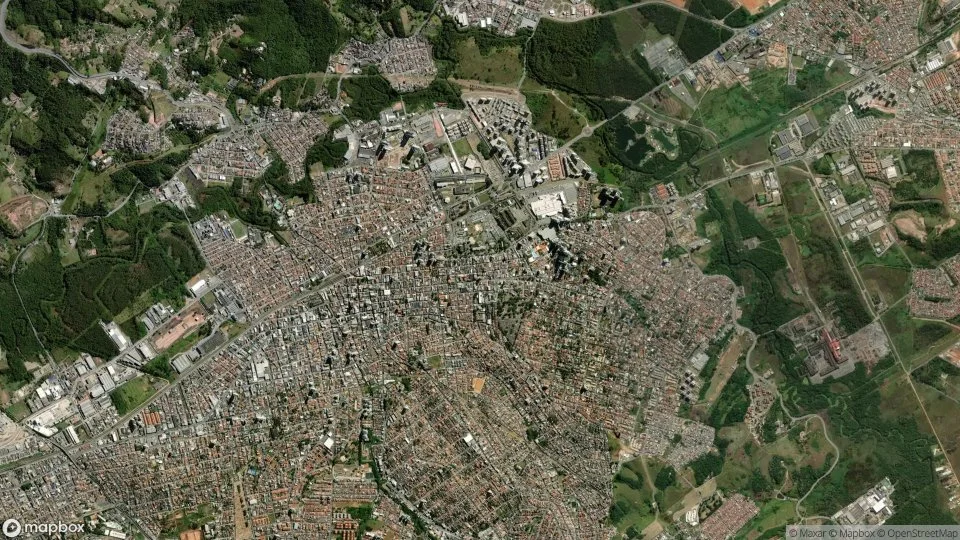 Vista aérea de Mogi das Cruzes