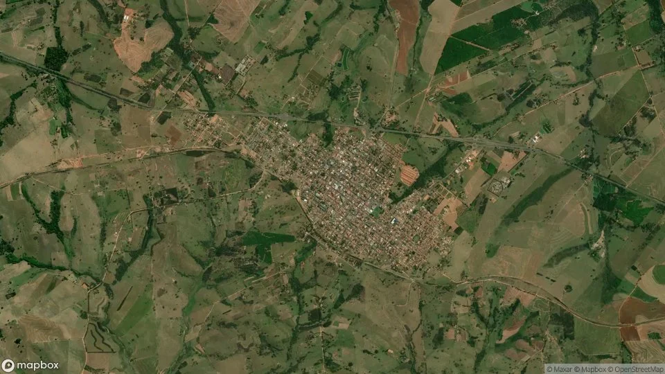 Imagem aérea de pacaembu