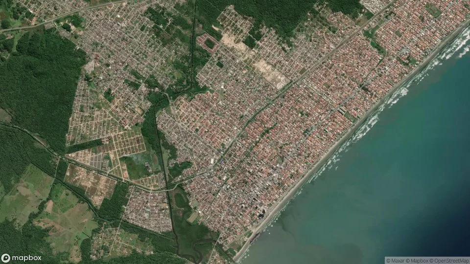 Vista aérea de Peruíbe