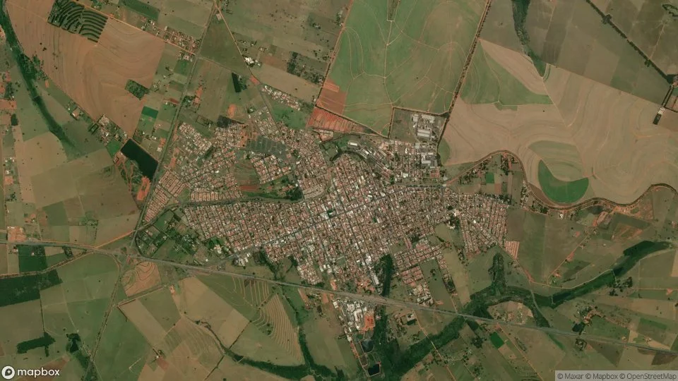 Imagem aérea de rancharia