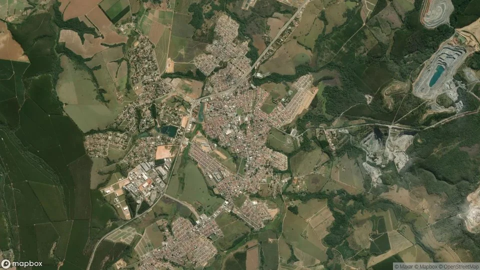 Vista aérea de Salto de Pirapora