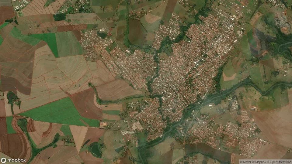 Vista aérea de Santa Cruz do Rio Pardo