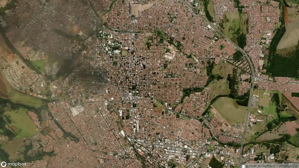 Vista aérea de São Carlos