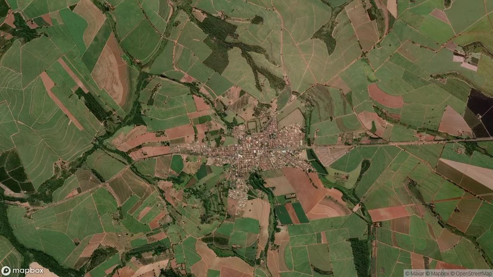 Imagem aérea de taiuva