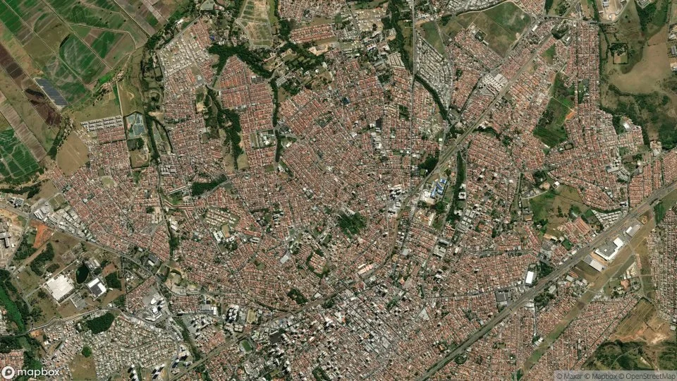 Imagem aérea de taubate