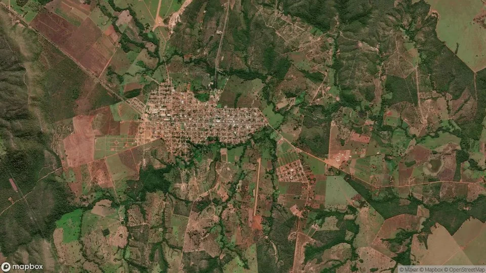 Imagem aérea de palmeiropolis
